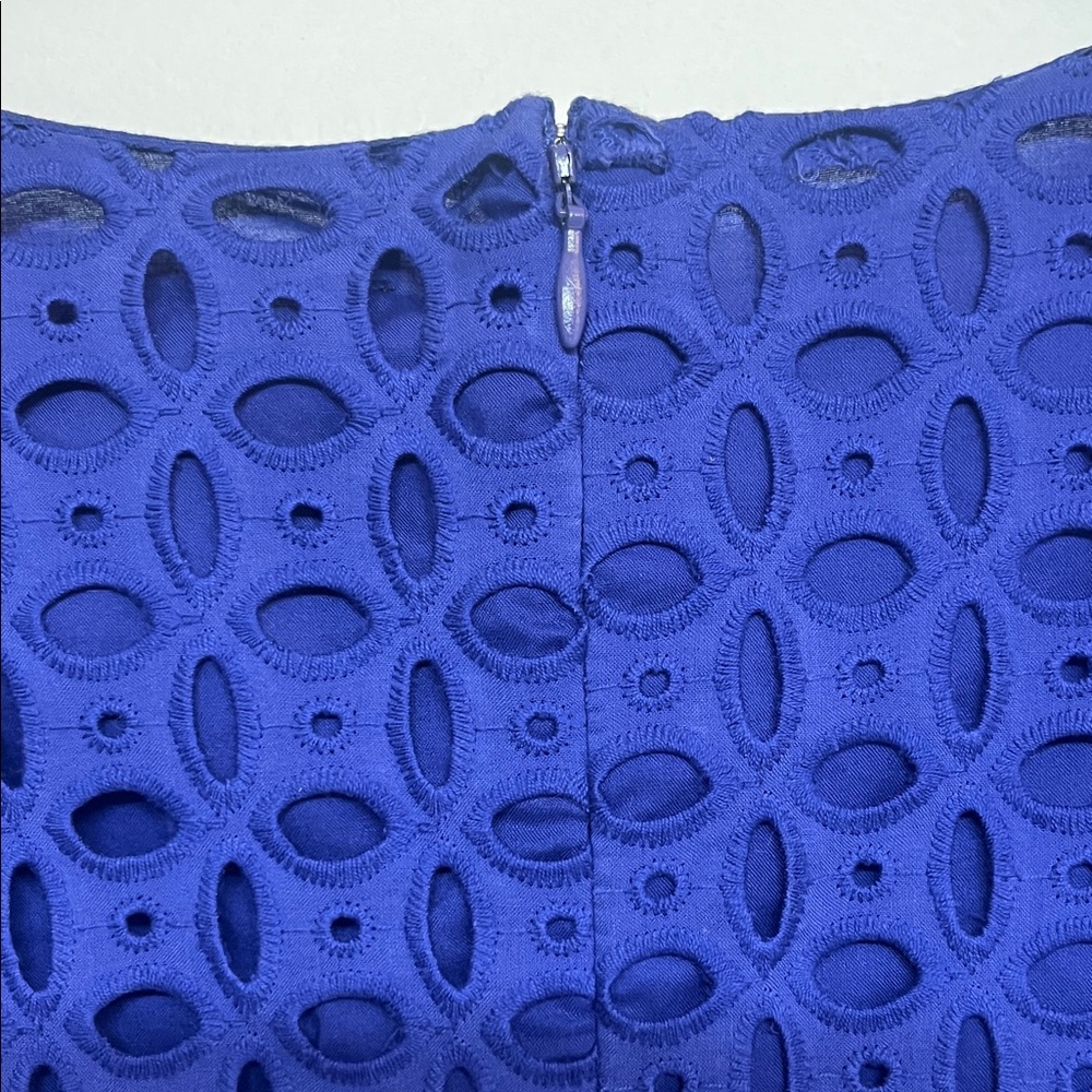 Marc New York Sz 10 Women’s Royal Blue Eyelet Detail Midi Dress #contemporary - Picture 9 of 11